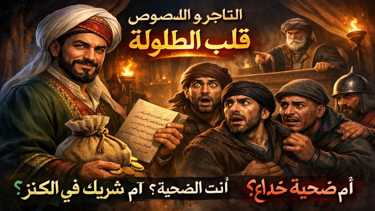 حكاية التاجر واللصوص  فن  قلب الطاولة...تاتجر يصقط في فخ غريب و الاغرب طريقة النجاة