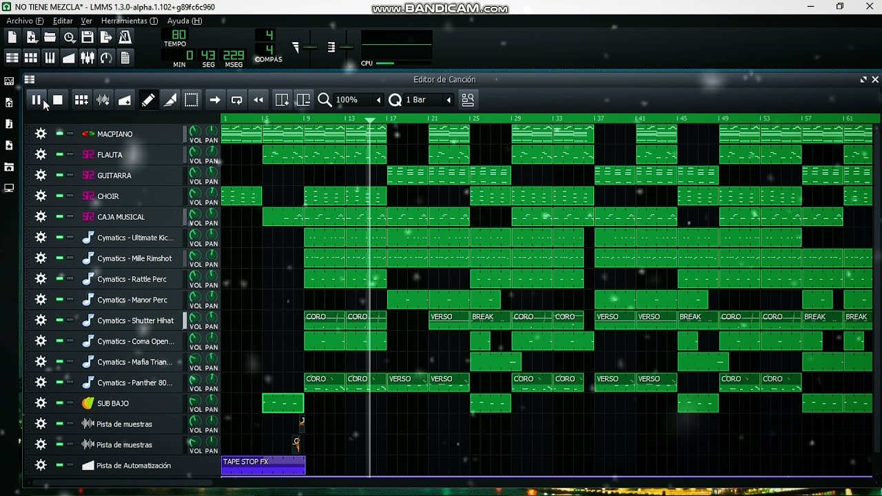 🟢PASOS PARA UN BEAT DE TRAP EN LMMS🟢/ J0CA BEATS.