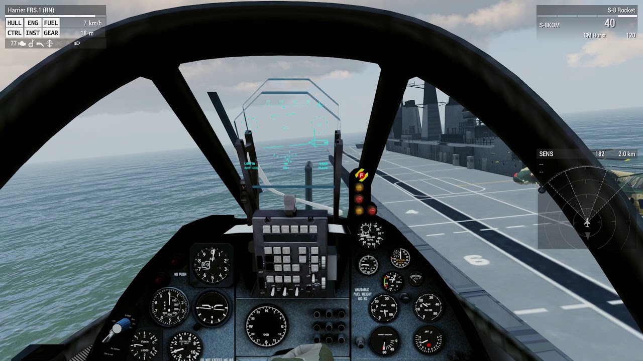 Harrier landing on HMS Invincible, Falklands War ARMA 3 [WIP]