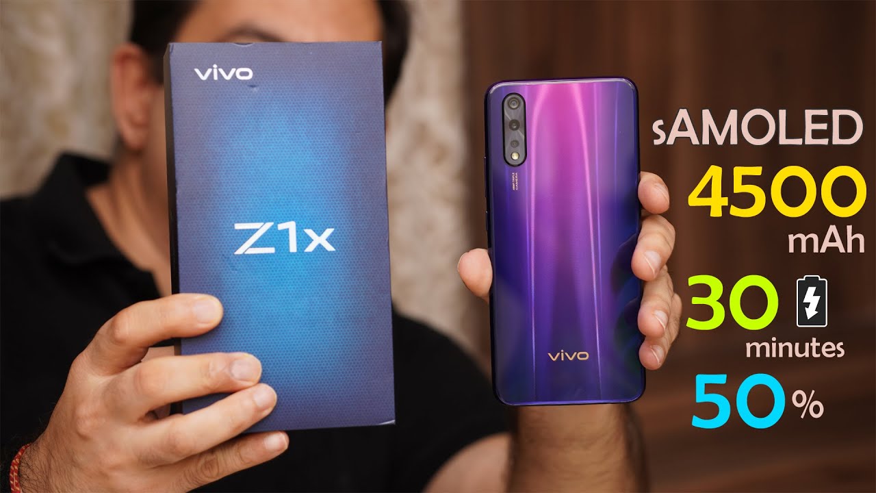vivo Z1x unboxing, SAMOLED screen, 4500 battery, Looks great at Rs. 16,990