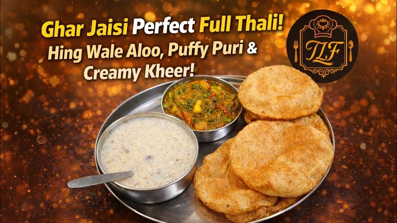 Hing Wale Aloo, Puri aur Creamy Kheer🤤Ek Plate Mein Poora Swad👌🙏