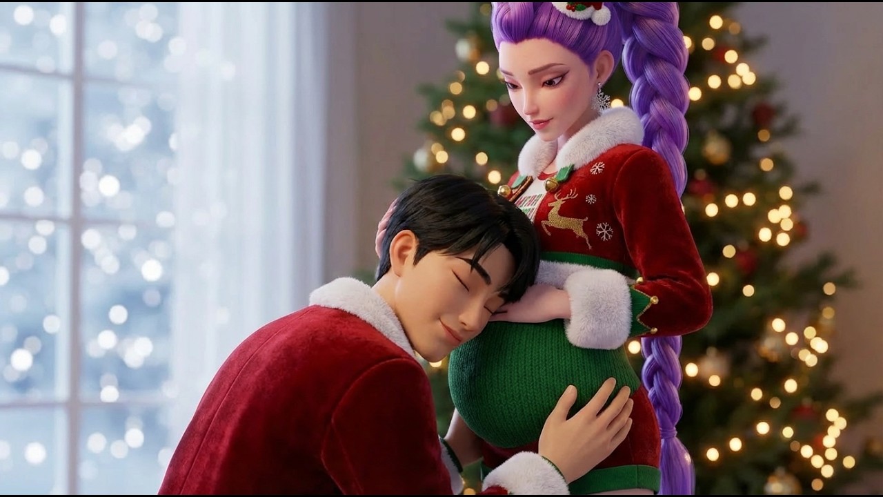 Trapped on Christmas: Giving Birth vs. The Villain 🎄 (KPOP Demon Hunters)
