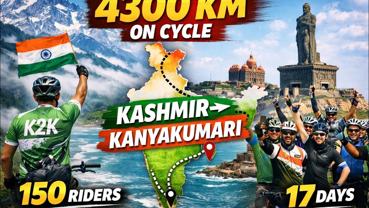 Meet the Legends of Indian Cycling 🇮🇳 Kashmir to Kanyakumari | 150 Cyclists | Day 4 Delhi Meet🫡