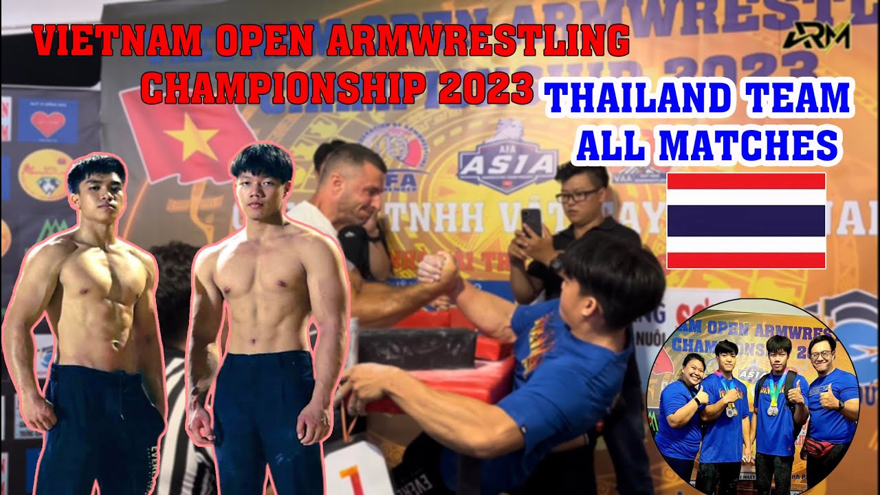 Guy Tanapat and Josh Nicholas - All Matches at Vietnam Open Armwrestling Championship 2023