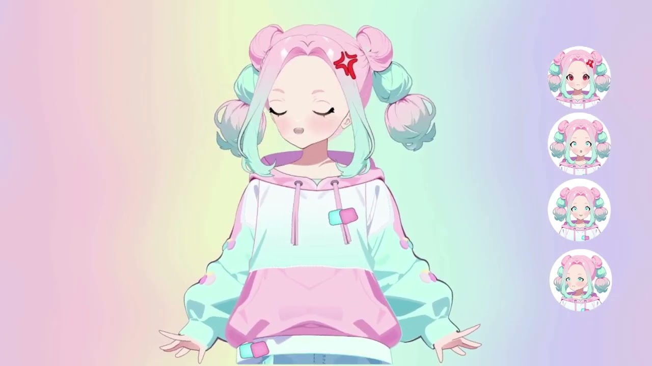 Pastel Girl Vtuber Model Showcase #vtubermodel