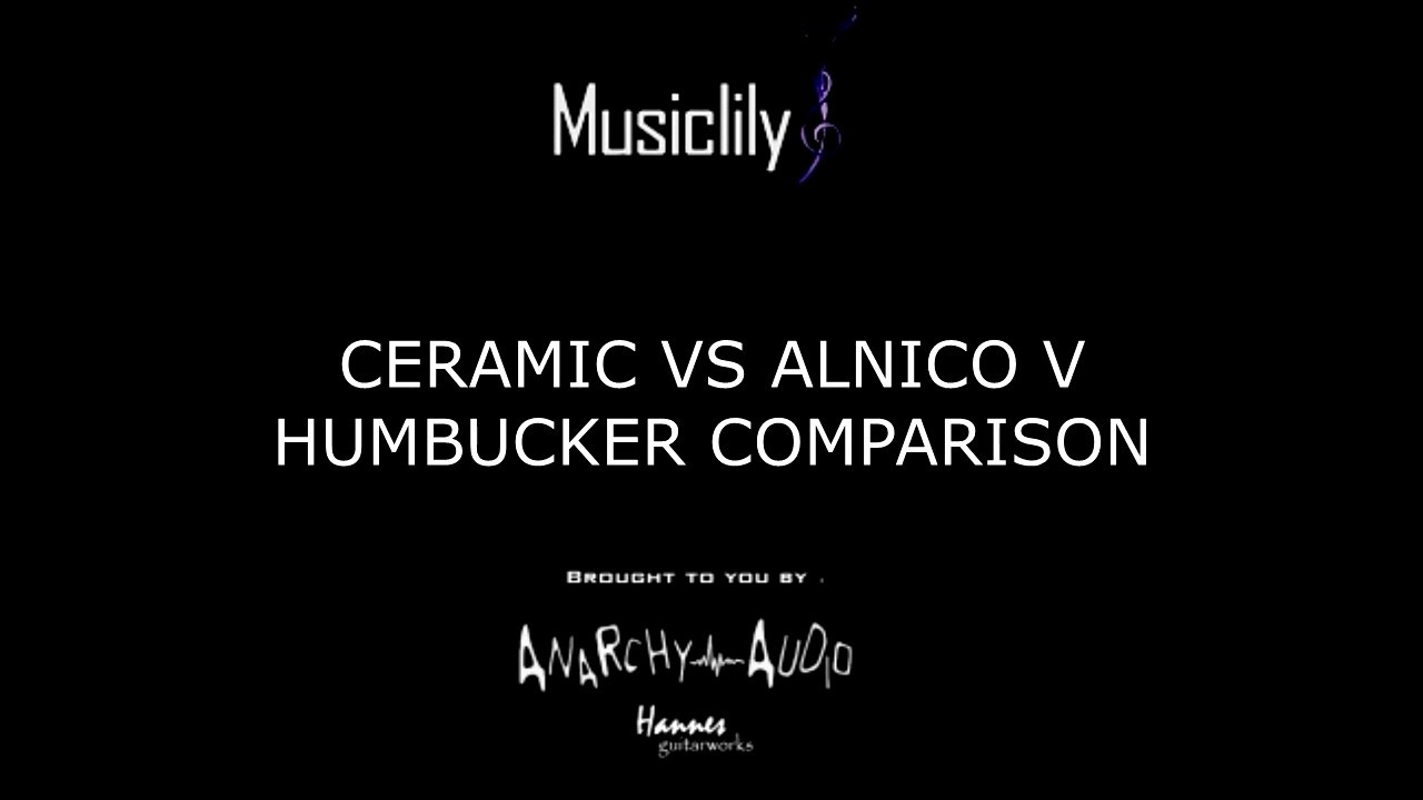 CERAMIC VS ALNICO 5 Magnet Musiclily Humbucker Comparison