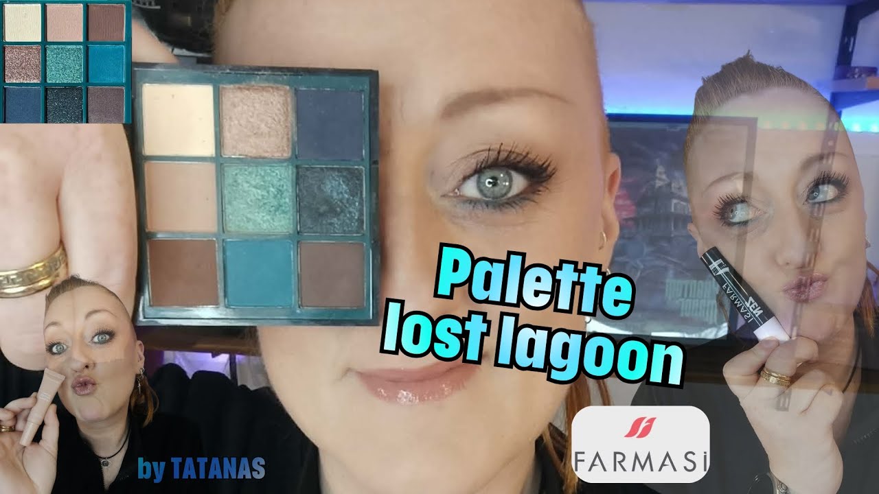 Makeup light avec la palette lost lagoon #Farmasi