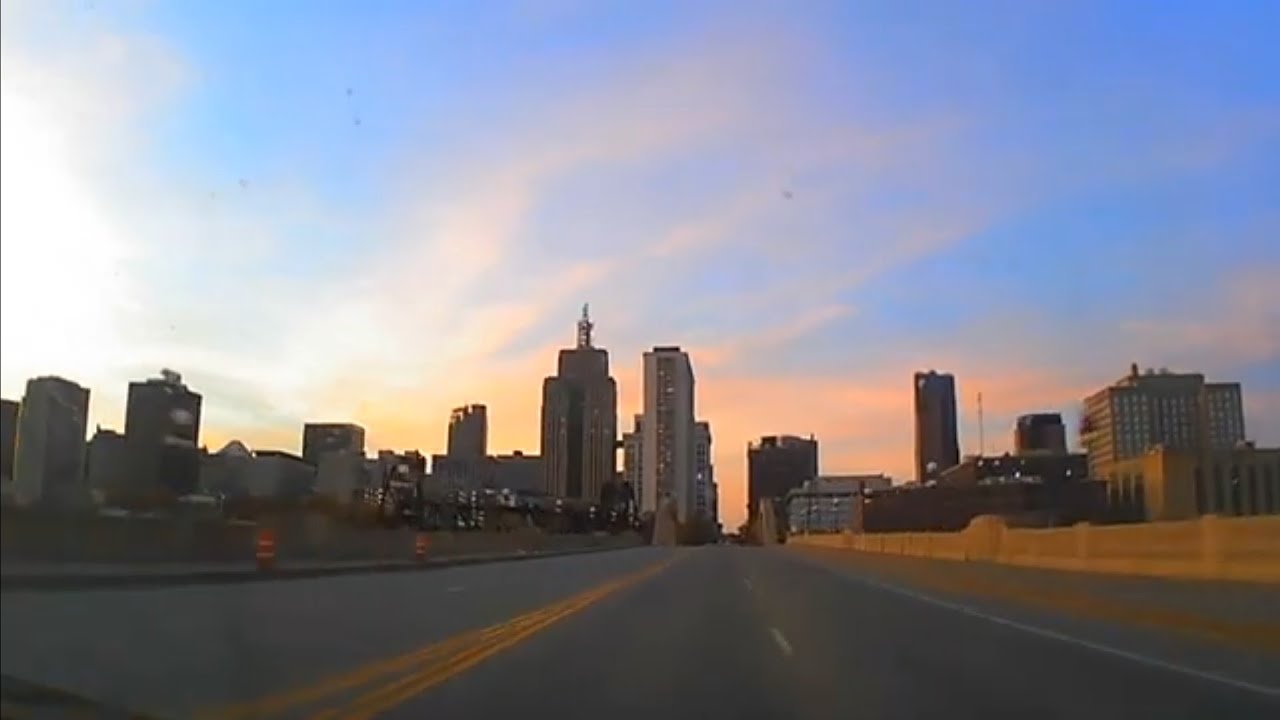 An Autumn Evening Drive through Downtown Saint Paul, Minnesota with NOAA Weather Radio KEC65