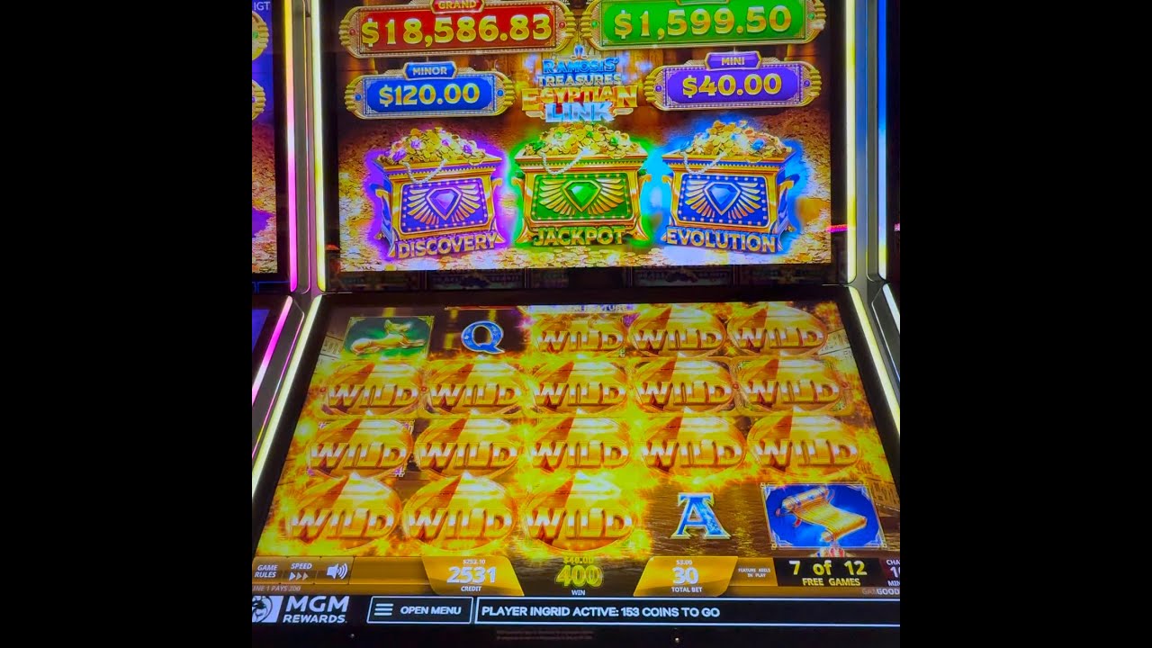 EGYPTIAN LINK AMAZING BONUS! #slot #casino #gaming #fun
