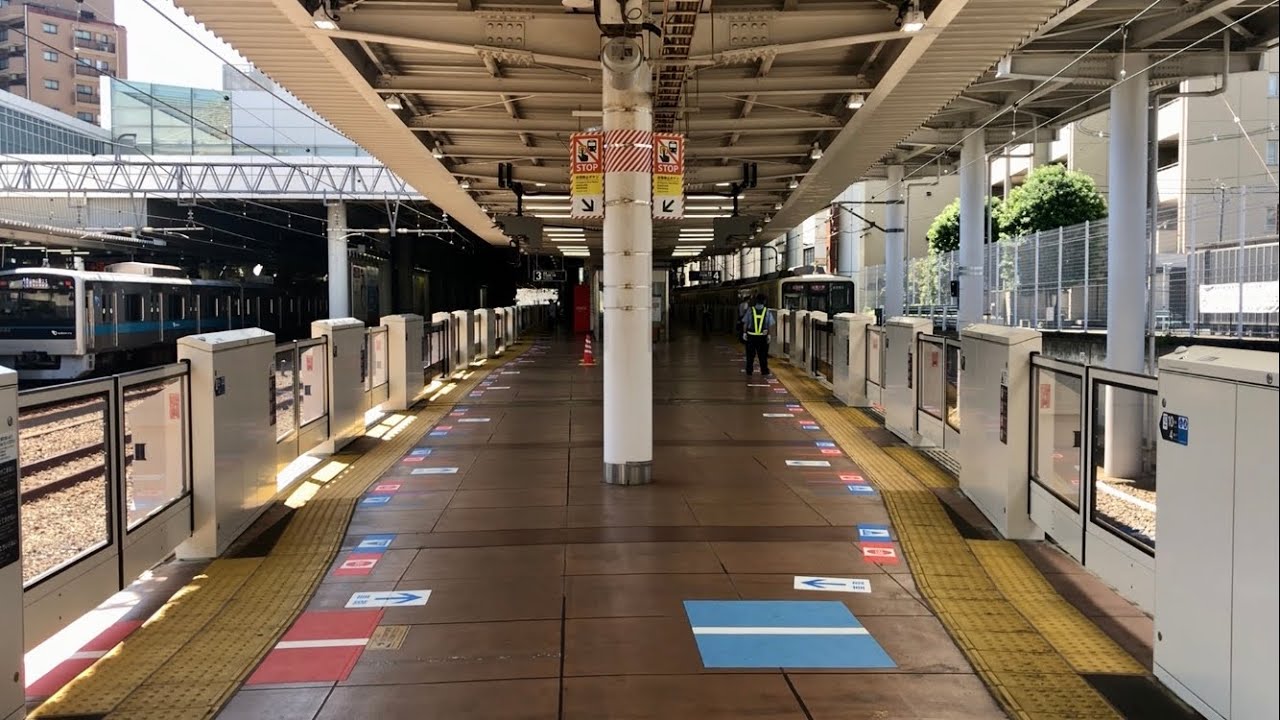 小田急線 相模大野駅 3・4番ホーム ホームドア稼働