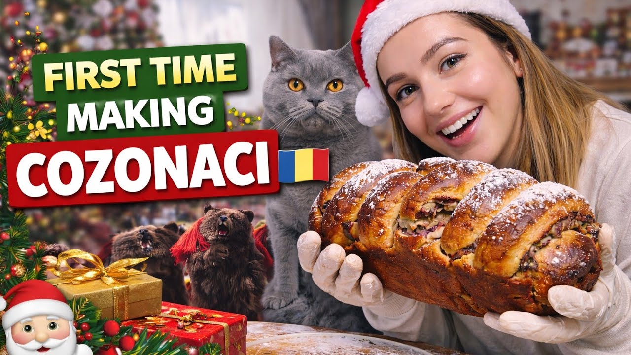🎄 My First Time Making Cozonaci | Christmas Traditions in Romania