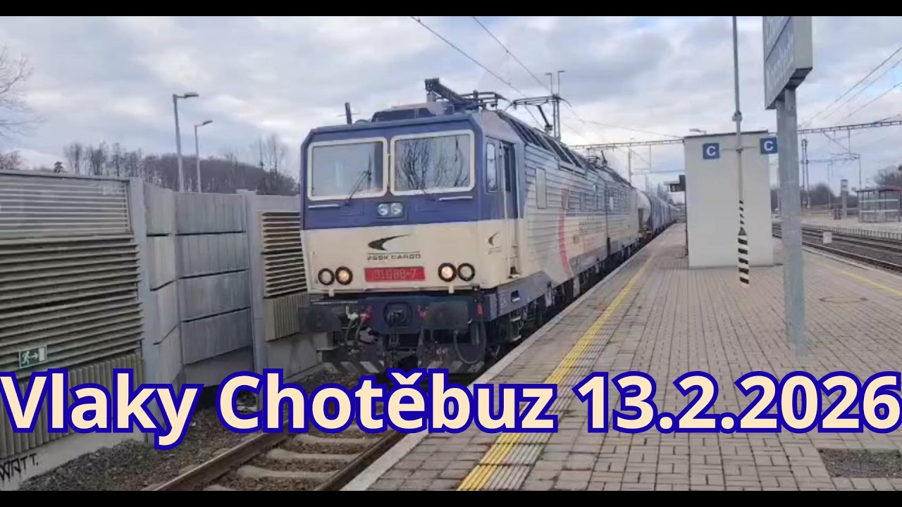Vlaky Chotěbuz 13.2.2026