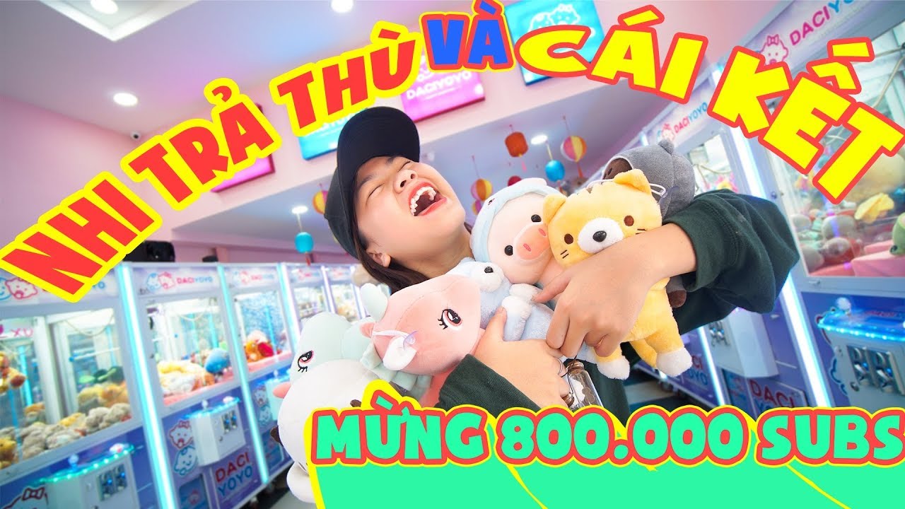 YẾN NHI MỪNG KÊNH ĐẠT 800K SUBS VỚI 800K GẮP THÚ VÀ CÁI KẾT