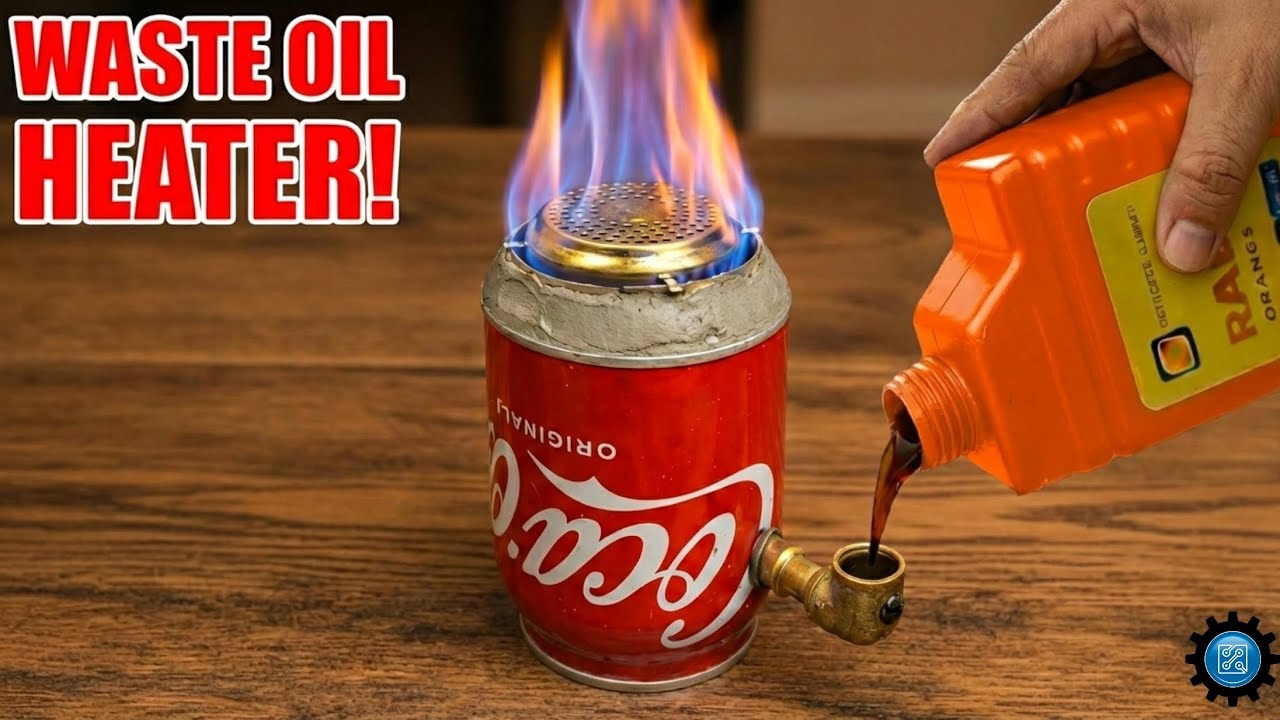 How To Make a Waste Oil Heater | Free Heating From Used Motor Oil