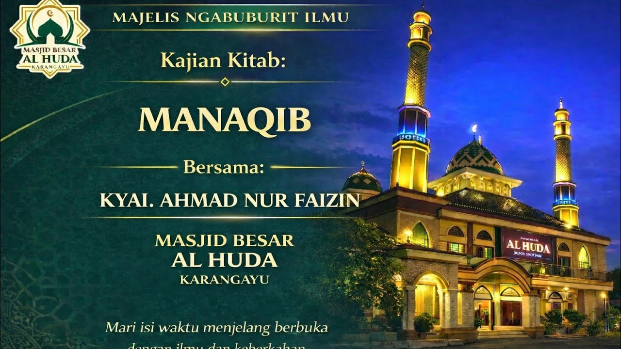 MASJID BESAR AL HUDA KARANGAYU sedang live sekarang!