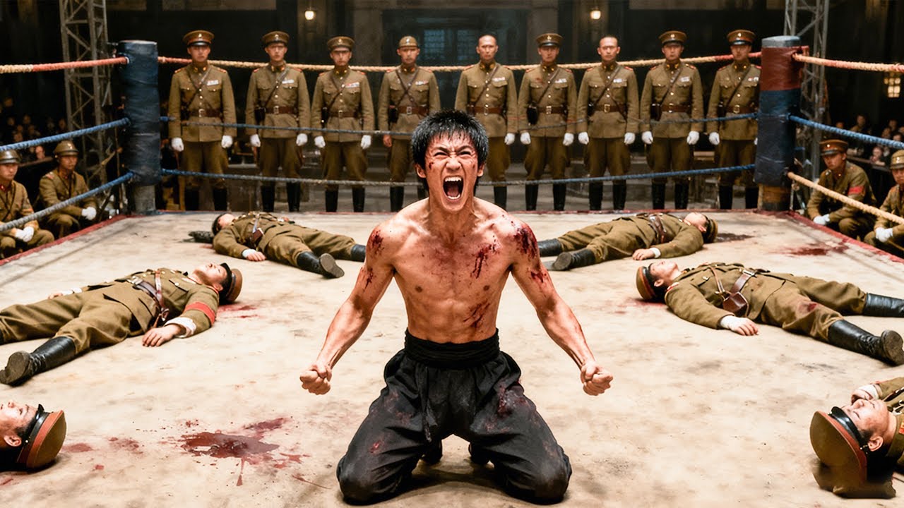 被俘小夥被逼上生死擂台，瞬間暴起秒殺十大日軍高手⚔️ 功夫 | Kung Fu | 武打 | 抗日