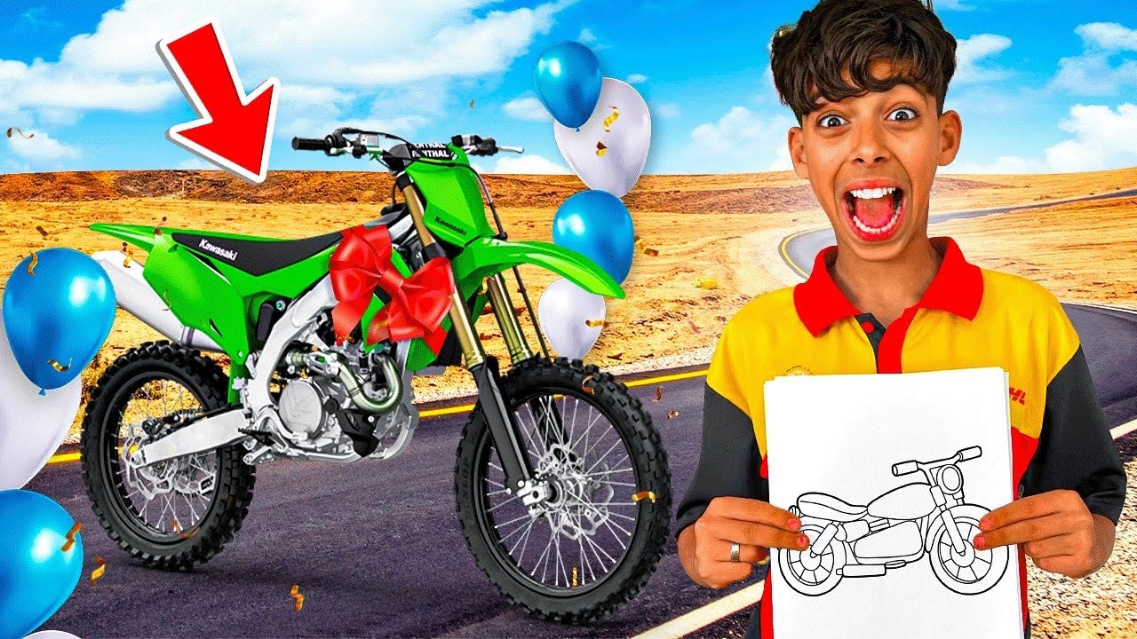 تحدي رسم أي شيء و أشتريه 🎨👨‍🎨 للأسف رسم موطور 💔😭