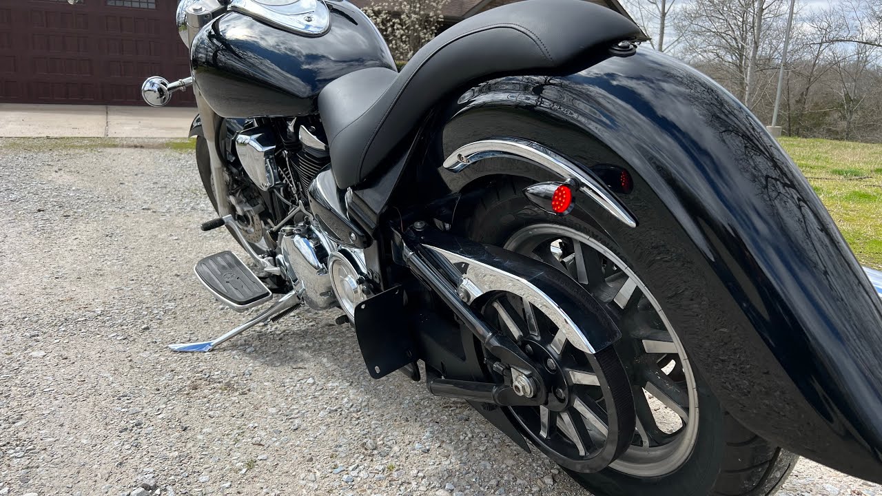 Bullet LED light install on a Yamaha Road Star Motorcycle