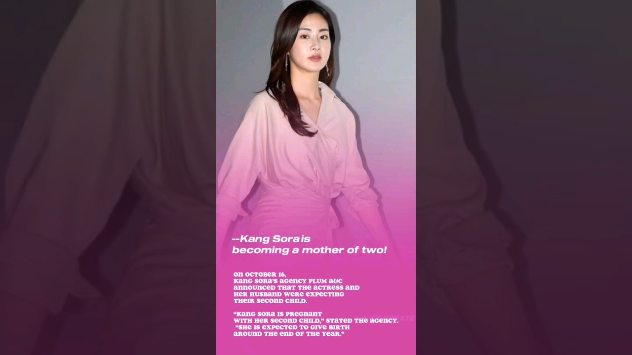 Kang Sora is becoming a mother of two! #kangsora #pregnant #magazine #shorts #kdrama