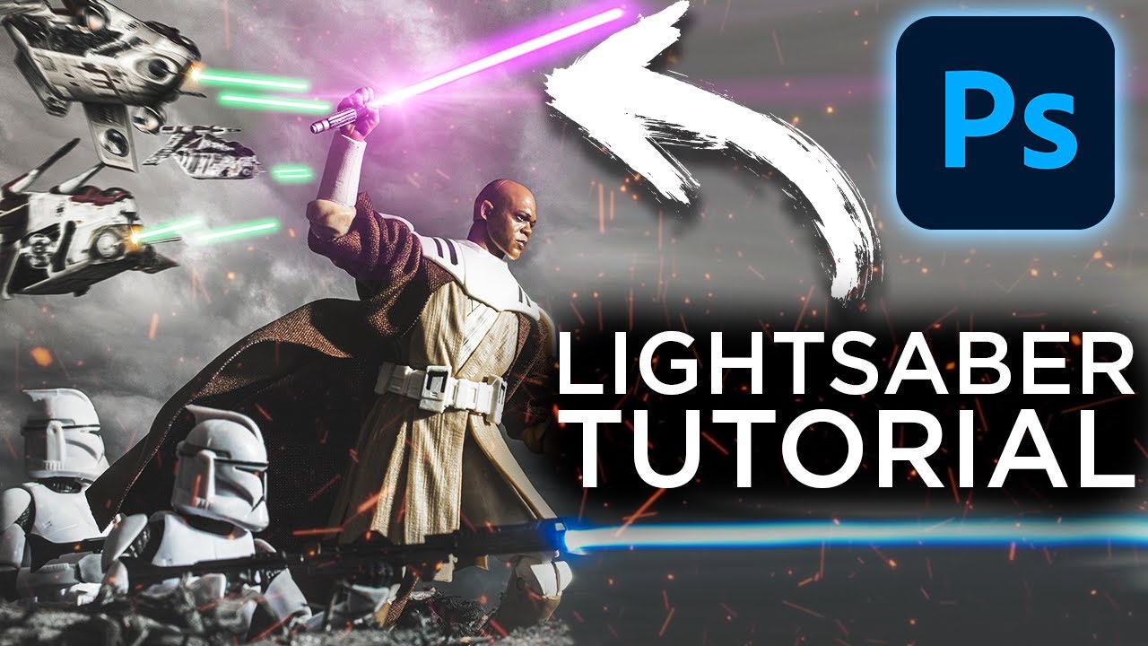 How To Create A LIGHTSABER // Toy Photography Tutorial