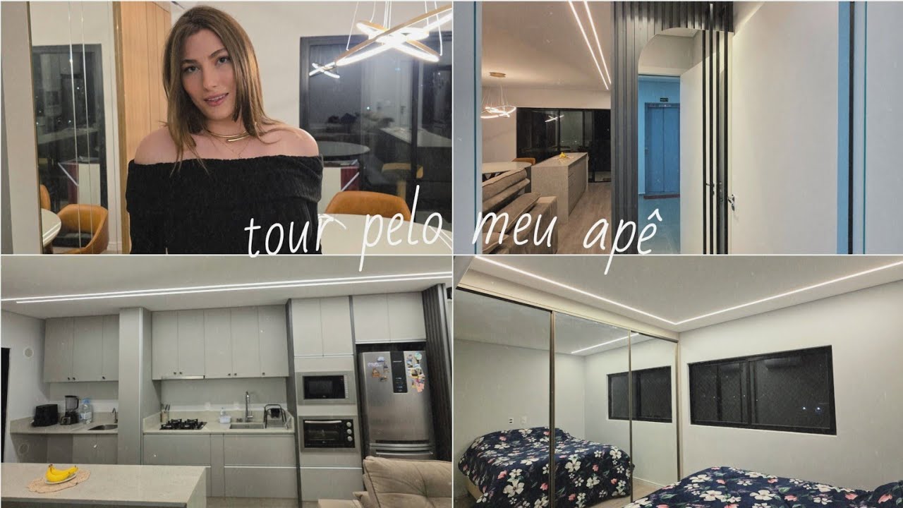 TOUR PELO MEU APÊ PRONTO E MOBILIADO 🏠❤️ - apartamento de 75m²