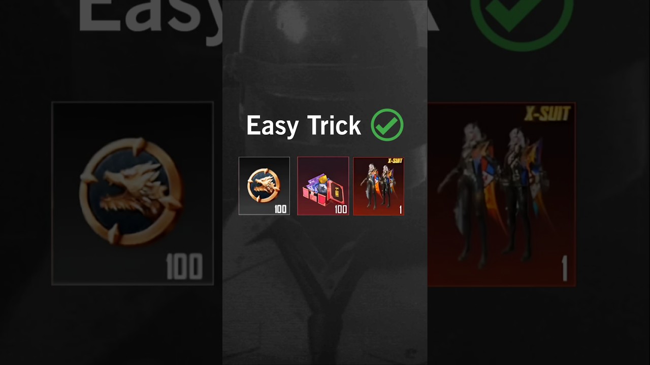 100 X-SUIT Vouchers 😱 Trick