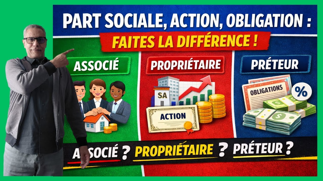 Part sociale, Action, Obligation : quelles diff&eacute;rences ?