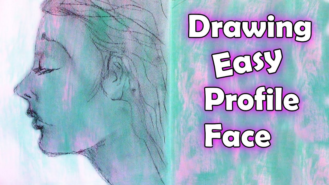 How to Draw a Profile Face - EASY Side View 🌜✔️