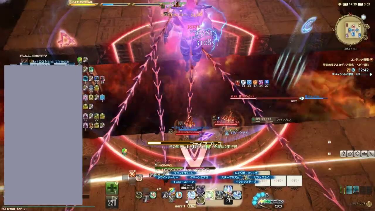【FF14】 アルカディア零式ヘビー級3層  D4ピクトマンサー視点　初クリア回