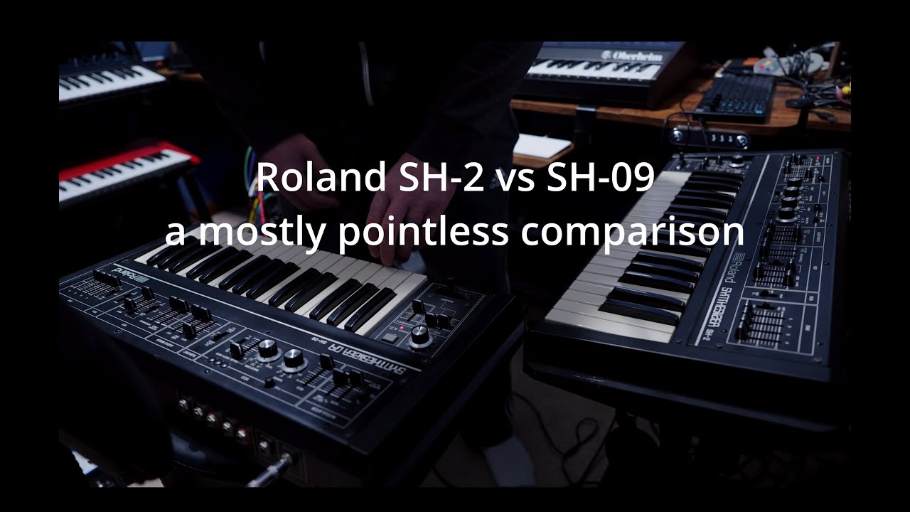 Roland SH-2 vs SH-09 comparison (no talking)