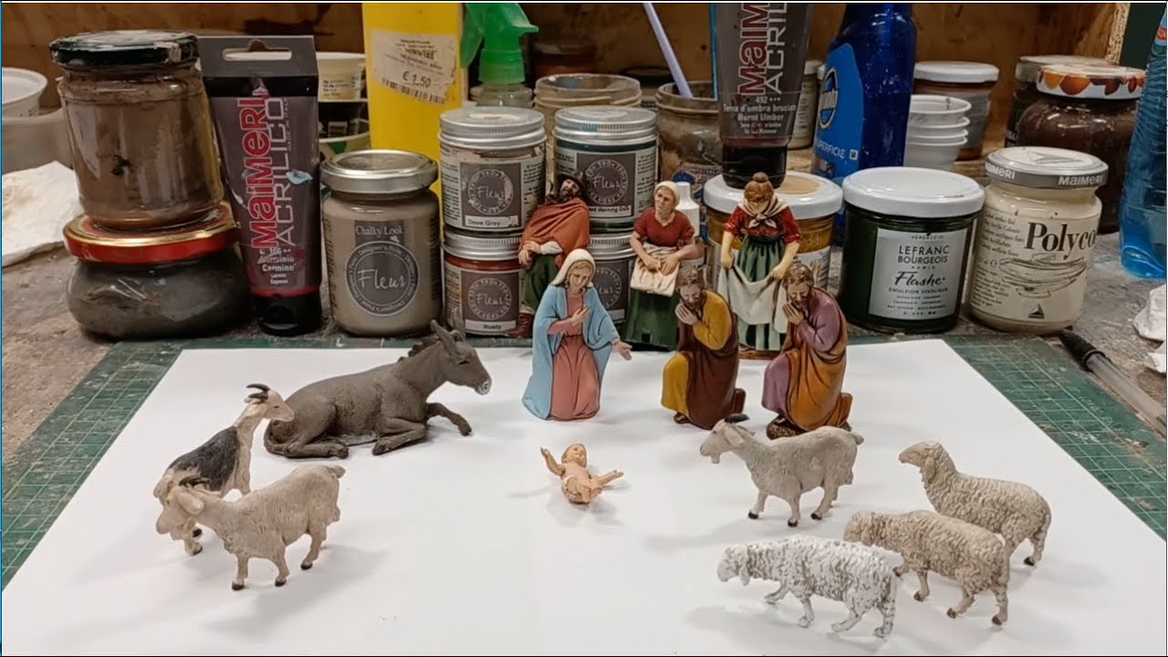 Come COLORARE LE STATUINE del presepe....in modo semplice