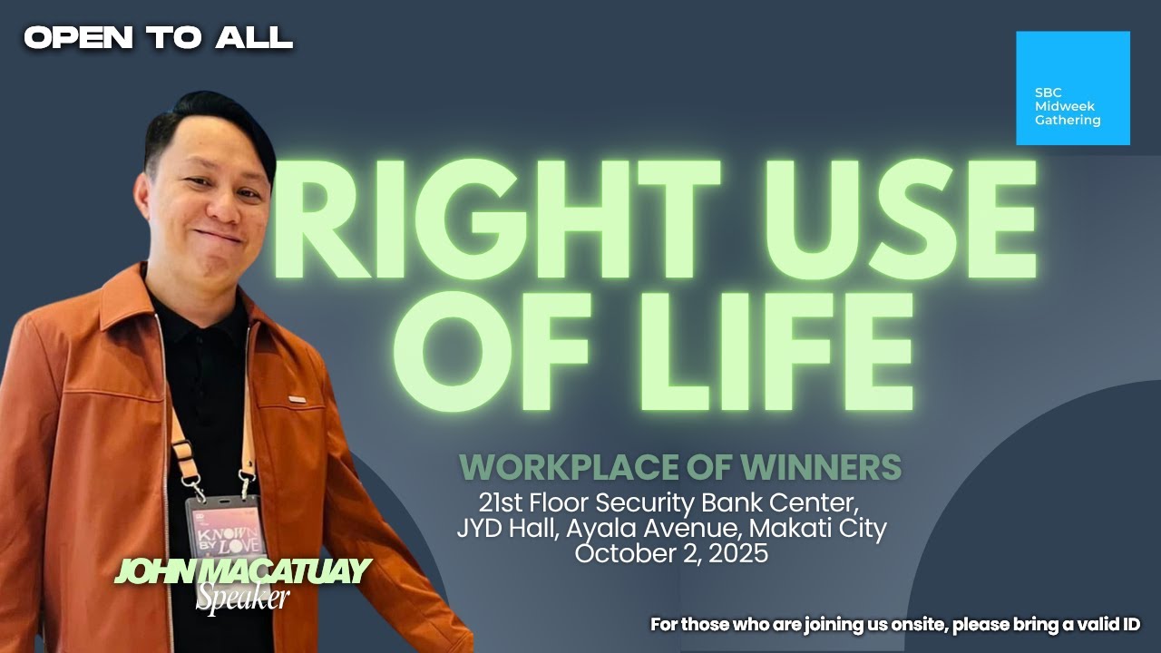 RIGHT USE OF LIFE | JOHN MACATUAY