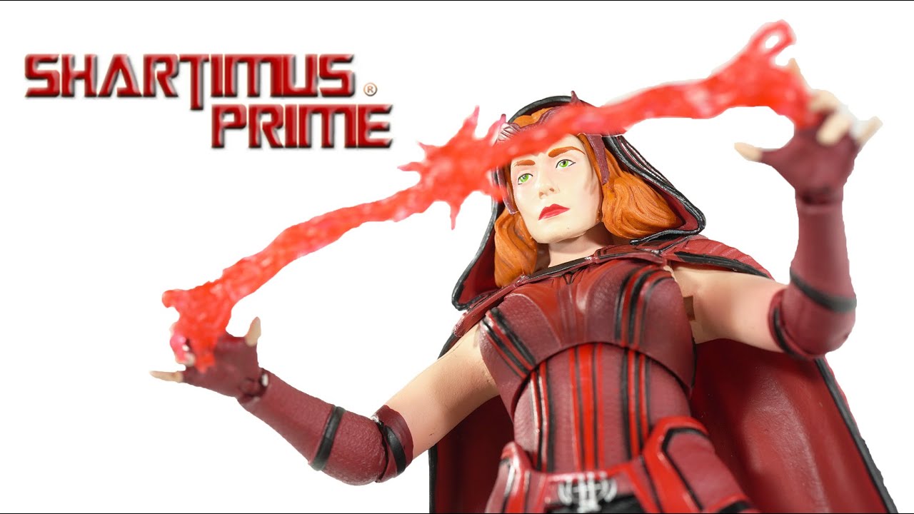 Marvel Select Scarlet Witch WandaVision Disney+ Series Diamond Select Toys MCU Action Figure Review