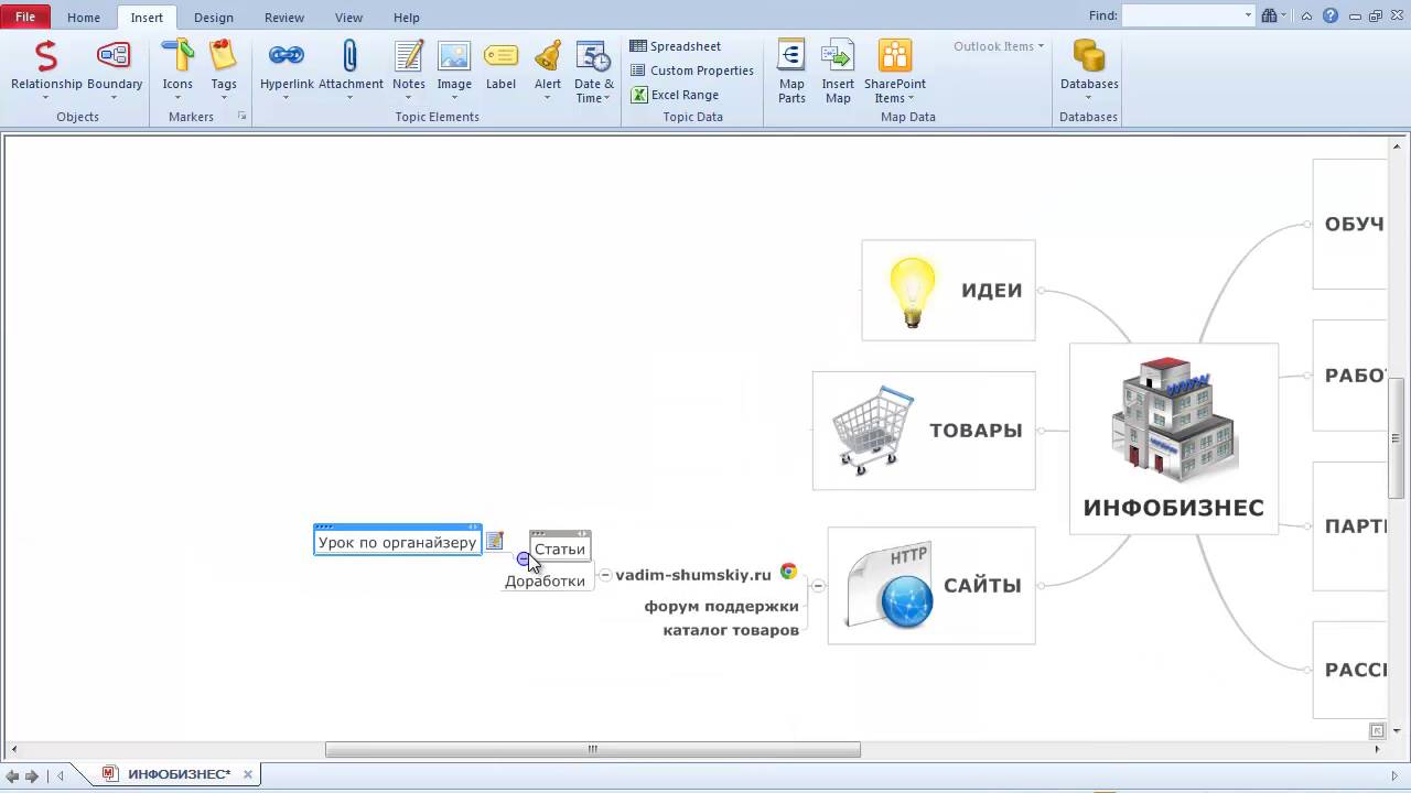 Урок2 Mind Manager