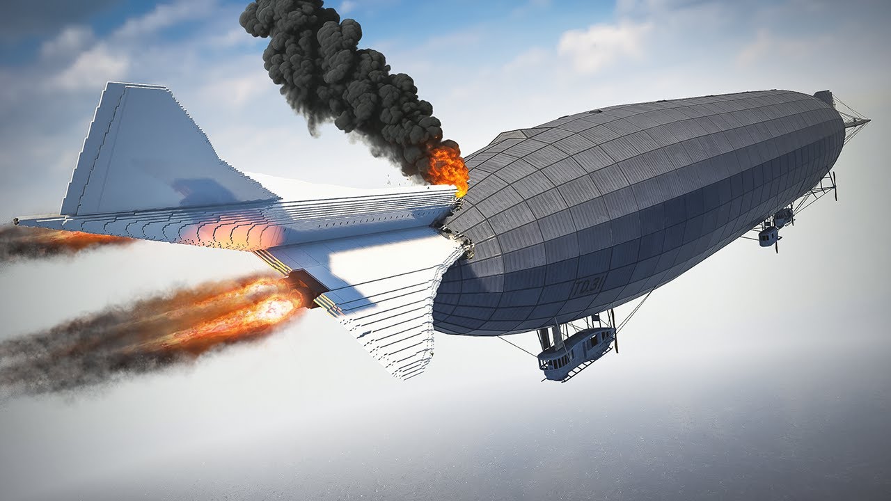 Planes Crash into Giant Zeppelin Airship | Teardown