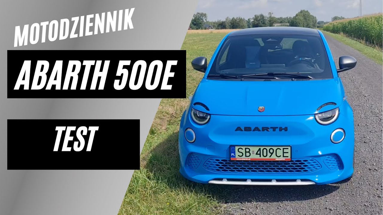 Motodziennik test - ABARTH 500e - 155 KM ale... ZEWNĘTRZNY głośnik!