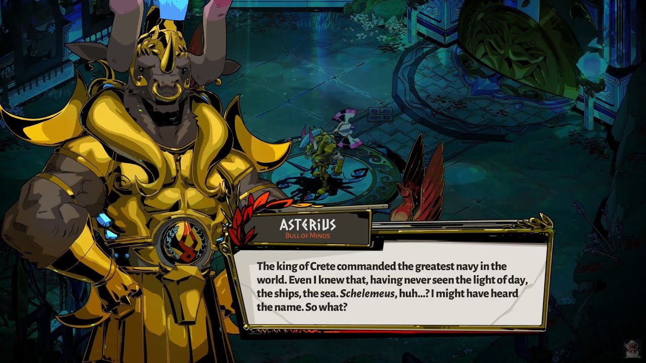 Asterius In-Game Character Dialogue | Hades 94-Run Playthrough