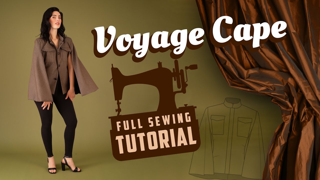 A Dark Academia Cape Sew Along! Major Harry Potter Vibes (Voyage Cape Sewing Instructions)