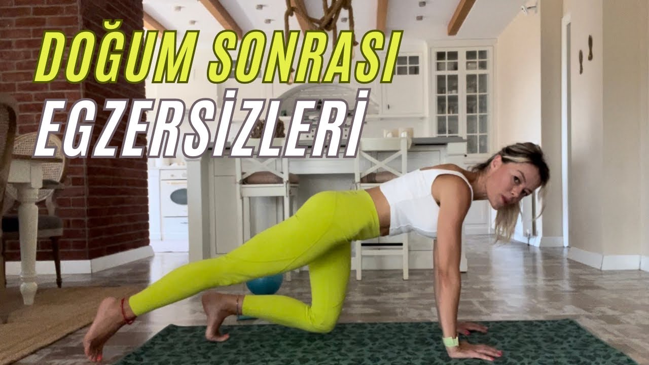 Doğum Sonrası Egzersizleri (minik top& direnç bandı) || Postpartum Workout (mini ball & theraband)