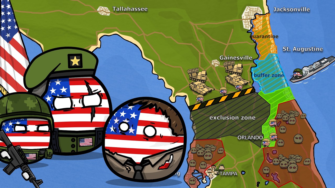 Zombies in America 18 / Countryballs