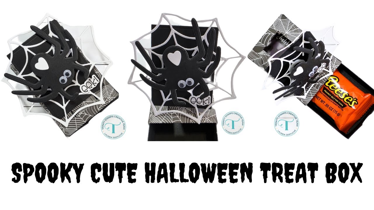 Cute Spider Treat Box - Trinity Stamps Halloween Party! 