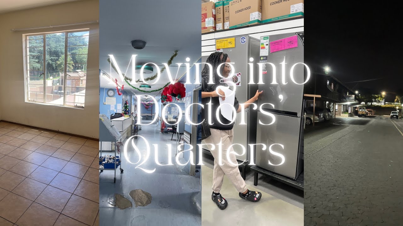 Moving into Doctors’ Quarters • furniture shopping • cleaning • Groceries
