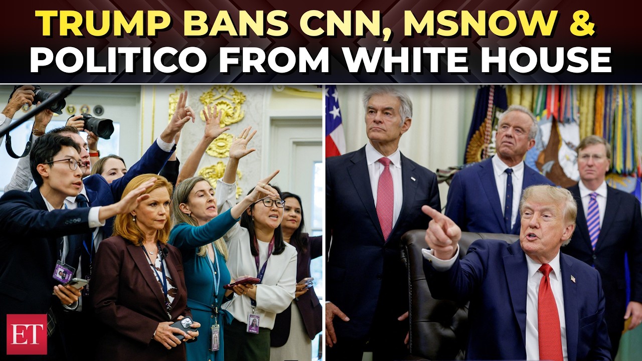 &lsquo;They purposely write fake news about me&hellip;&rsquo;: Trump bans CNN, MSNOW & Politico from White House