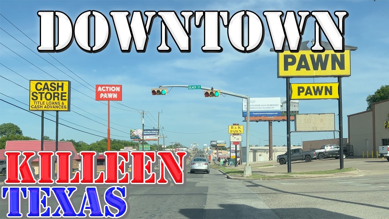 Killeen - Texas - 4K Downtown Drive