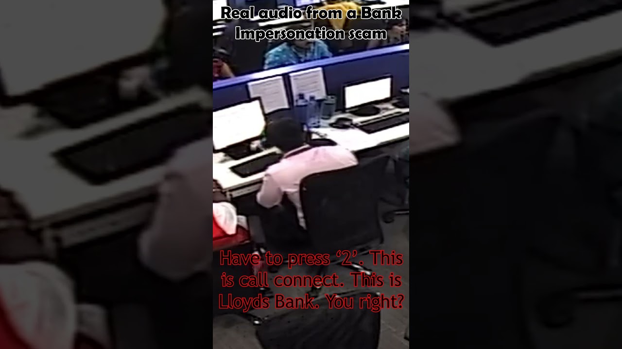 Реальный аудиофайл мошенничества с имитацией банка