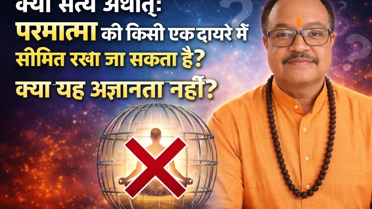 !!क्या सत्य अर्थात परमात्मा को किसी दायरे में बाँध  कर रखा जा सकता है?!! क्या यह अज्ञानता नहीं है?!