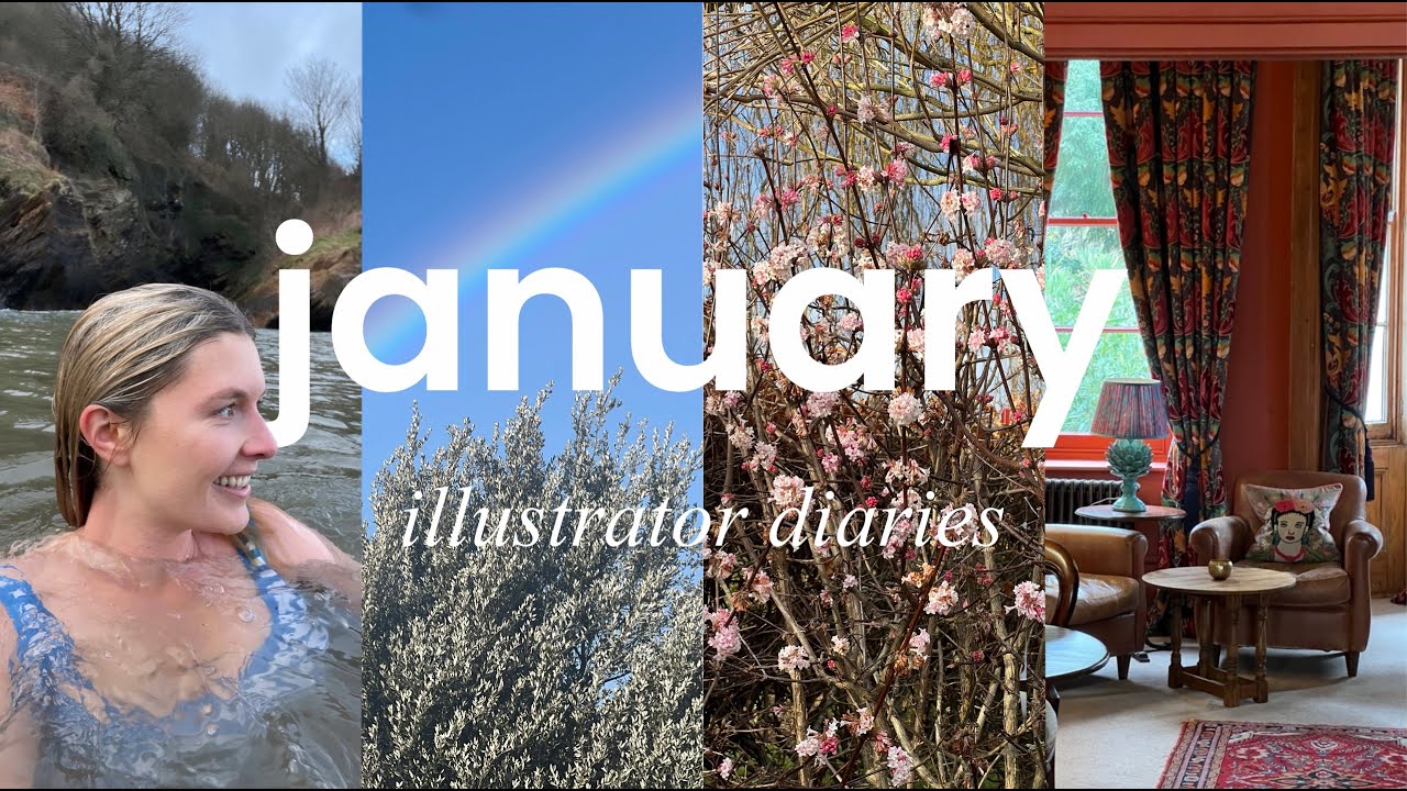 my month as an illustrator: solo trip to london, overcoming rejection, sea swim therapy