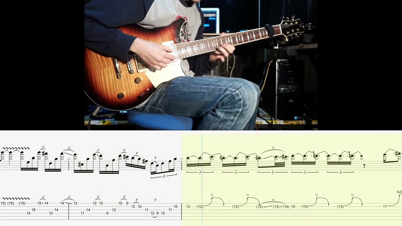 Matteo Mancuso TAB - playing 'Fred' (by Allan Holdsworth - FULL Transcription #tabs)