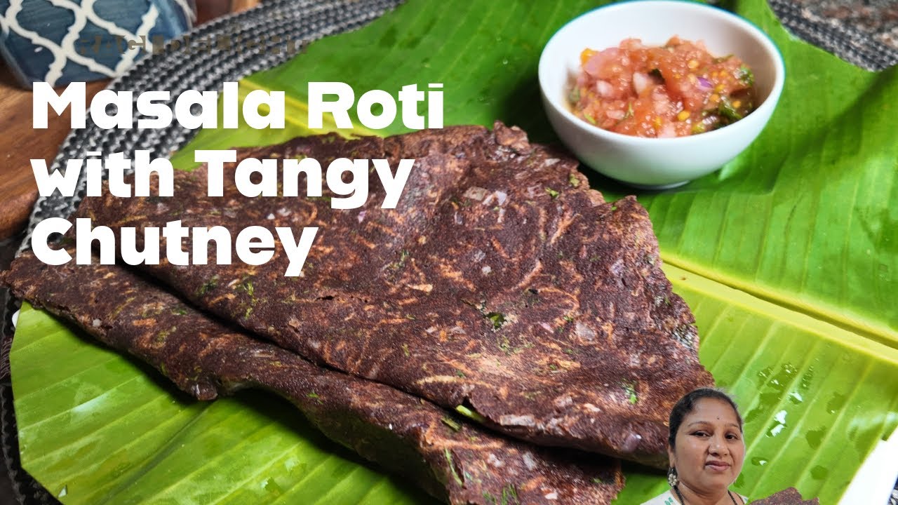 Easy & Healthy Gluten-Free Ragi Masala Roti | Tangy Tomato Chutney Recipe#video #easyrecipes