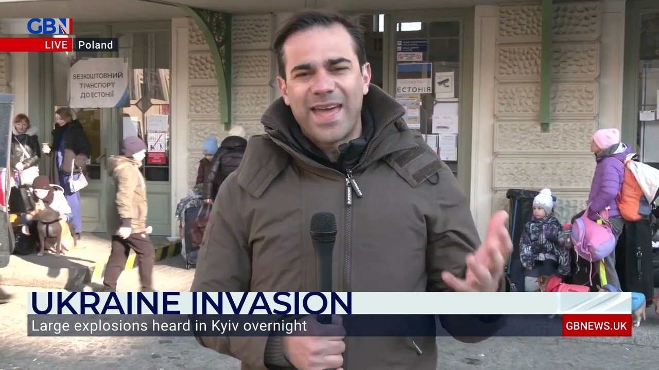 Paul Hawkins reports from Przemysl, Poland, where Ukrainian refugees are gathered